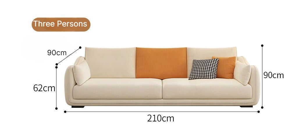 Modern Minimalist Sofa, Four, Three, Two or Single Seating Couch.