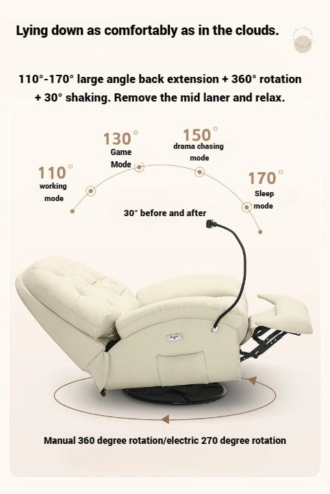 Swivel Recliner Multifunctional Rocking Lazy Chair
