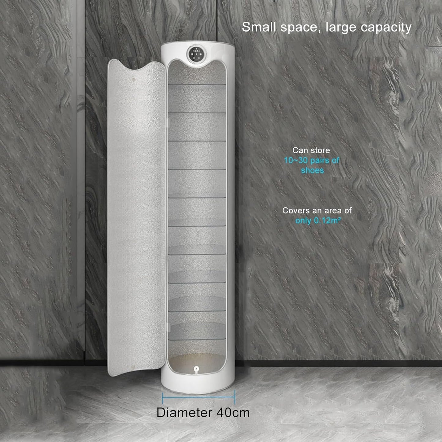 360° Rotating Shoe Rack Spinning Shoe Tower, Storage Shoe Organizer.