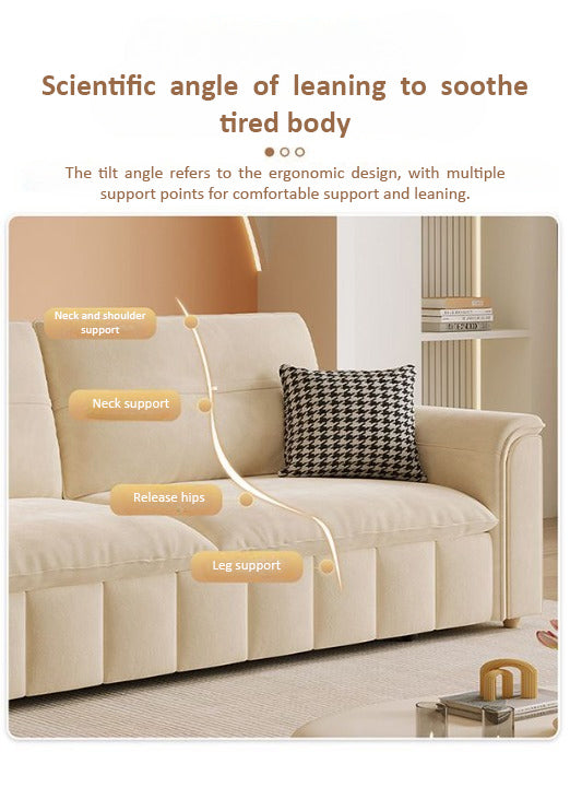 Sofa Bed, Pull-out Sofa Come Bed with Storage Box Side Pockets USB Port.