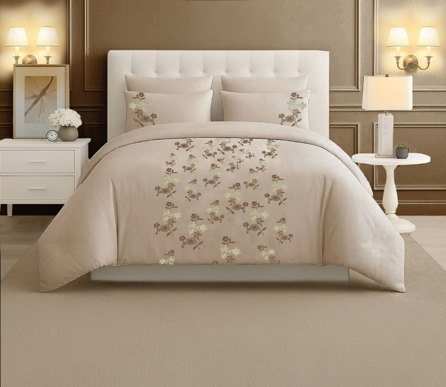 Lamer King Size Bed Duvet Set, 6 Pcs.