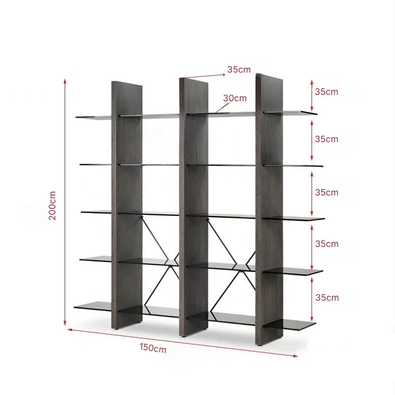 Bookshelf organizer display