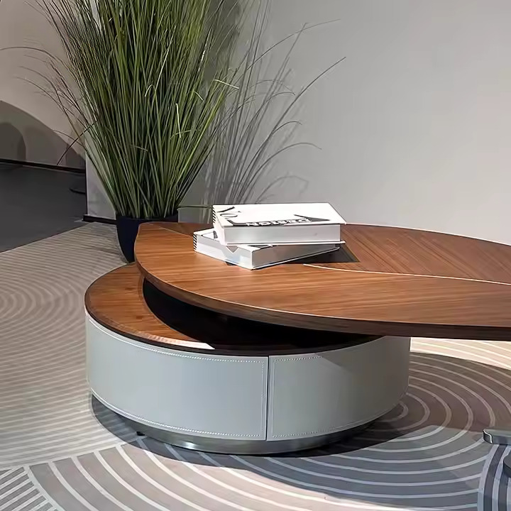 Wooden Leaf Shaped Center Table.