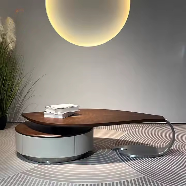 Wooden Leaf Shaped Center Table.