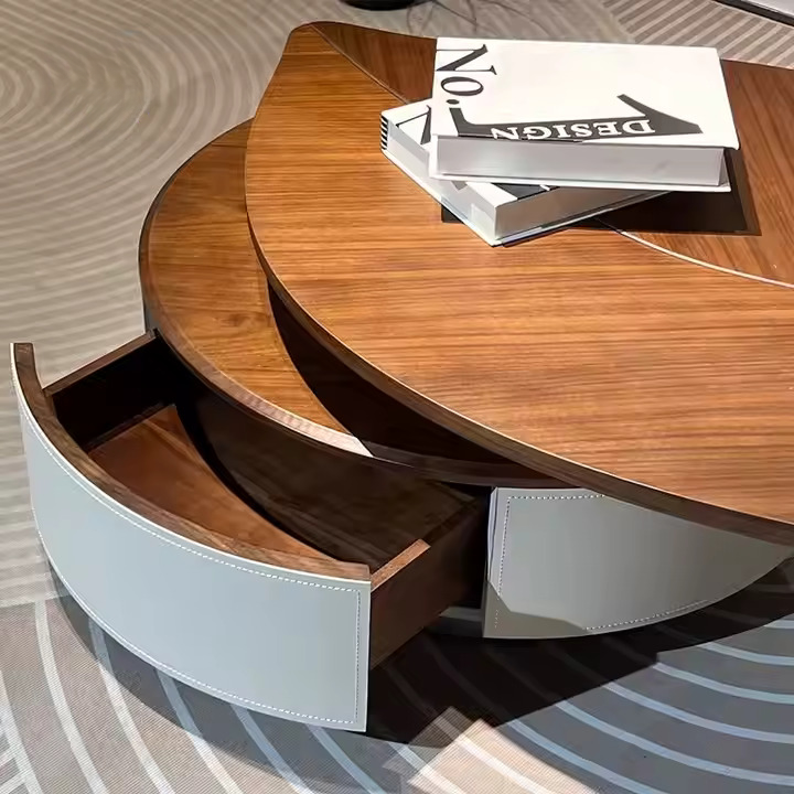 Wooden Leaf Shaped Center Table.