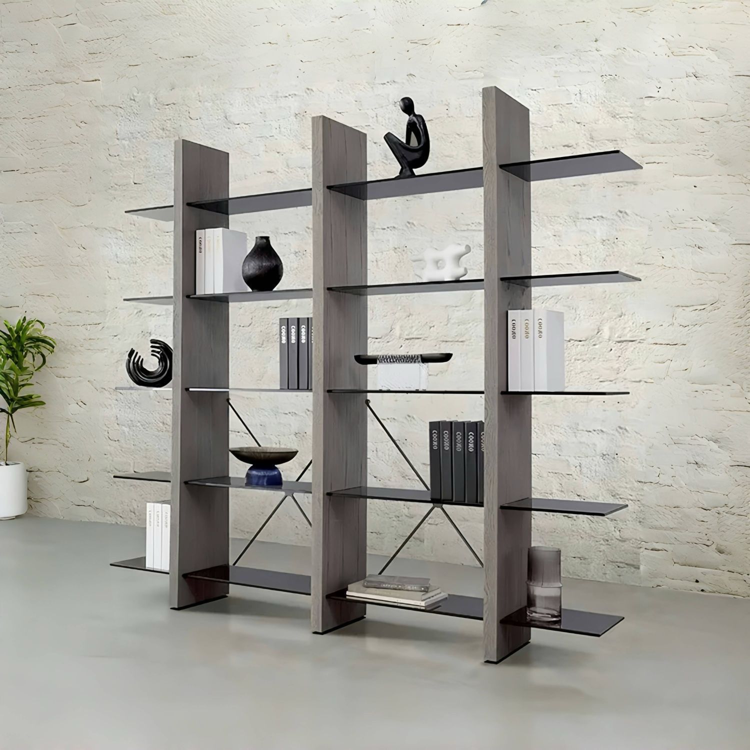 Bookshelf organizer display