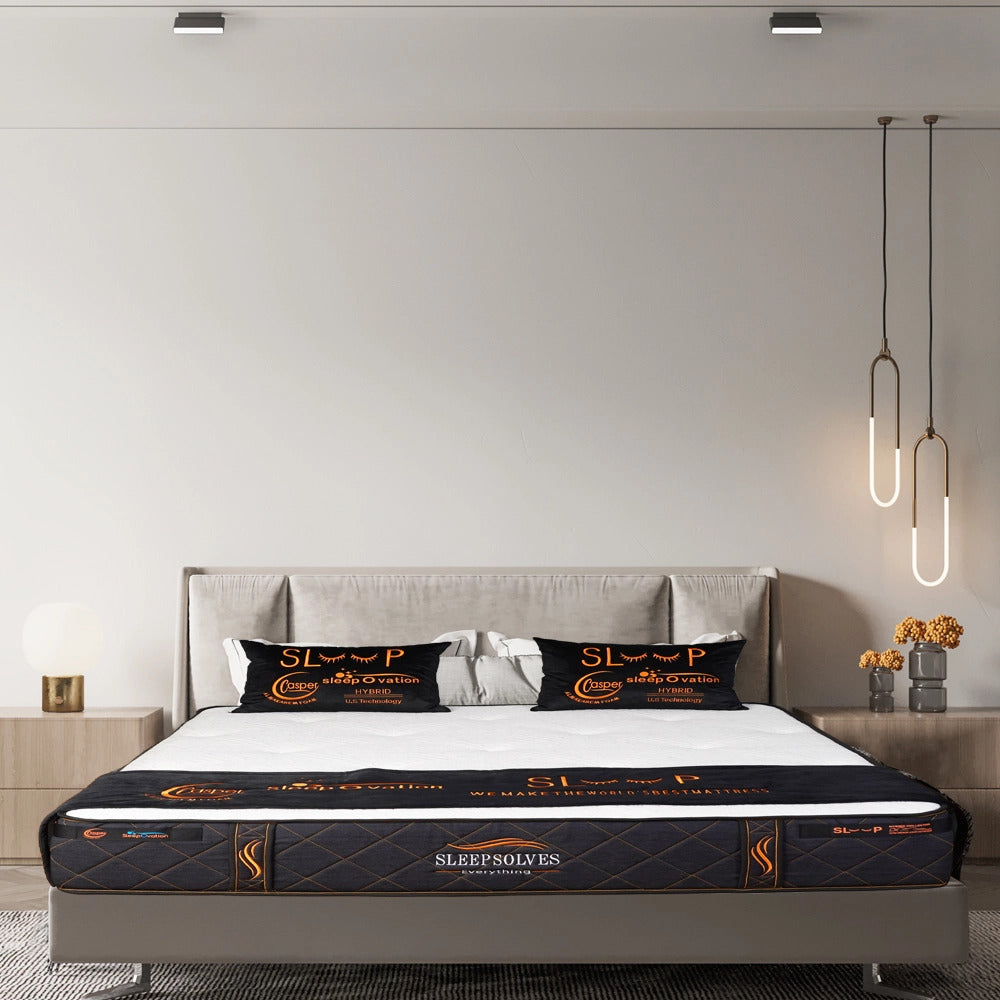 Luxurious Mattress Orthopedic Medical Mattress, Pocket Spring Italian Gel Memory Foam 30cm, Ultimate Comfort Reduce Stress & Tensions.