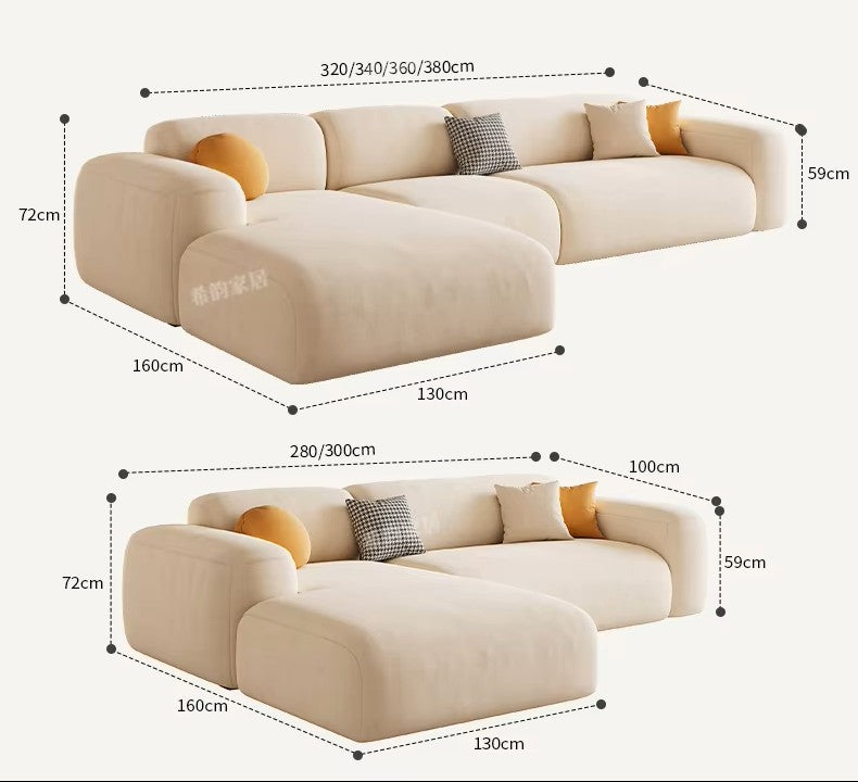 Living room Modular Sectional Sofa L-Shape Design.
