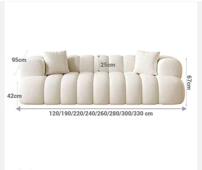 Modern Marshmallow Cozy Sofa.