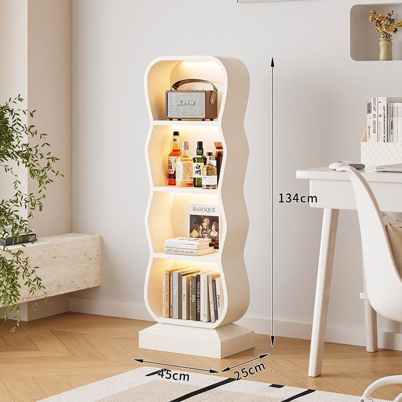 Curved Bookcase Storage Rack