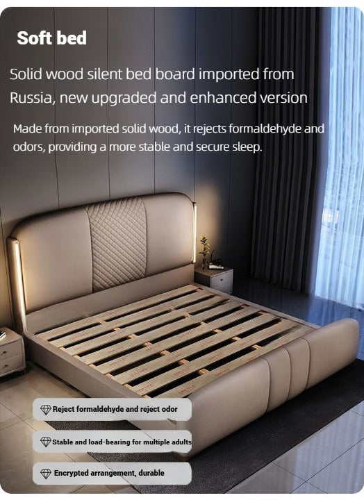 Elegant Upholstered Bed.