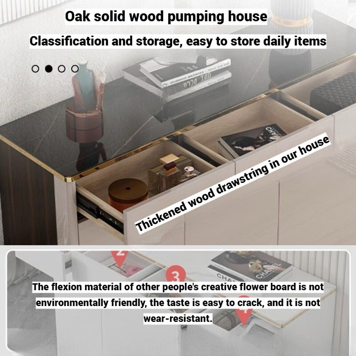 Shoe Cabinet Storage Racks, Tempered Glass Top.