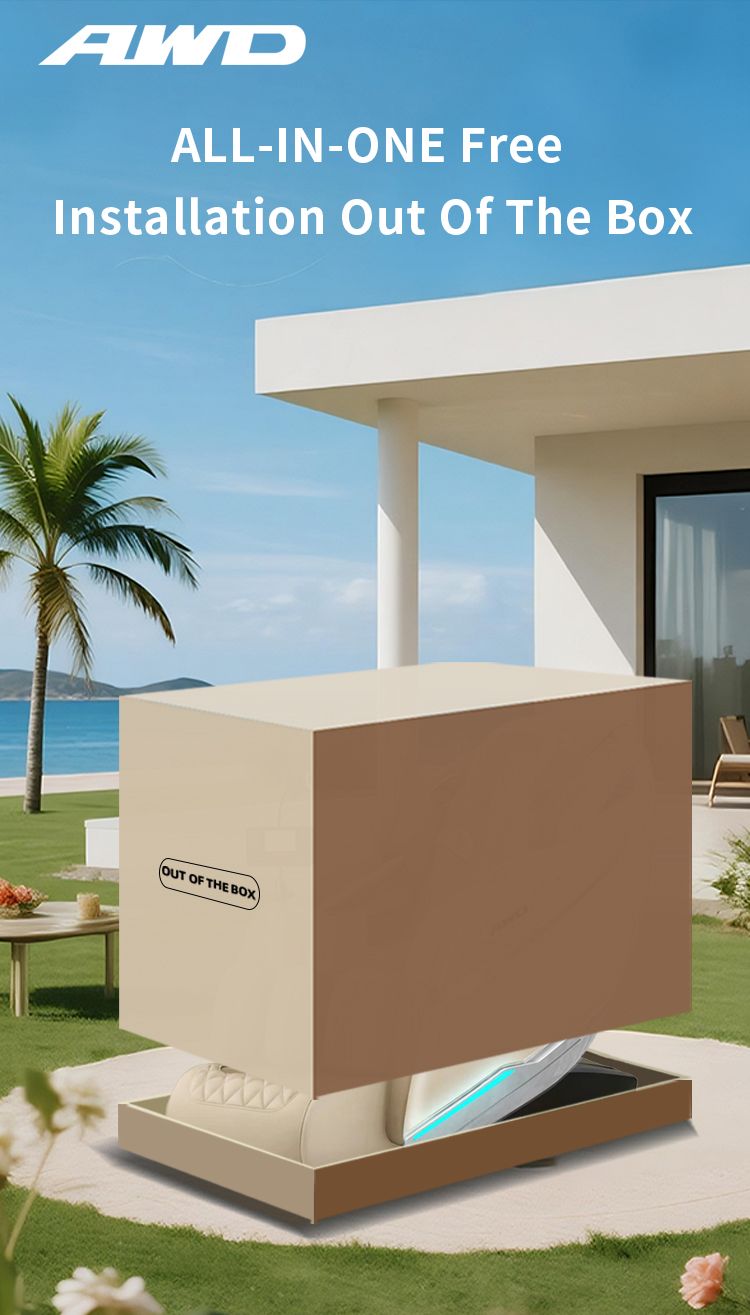 AWD ZenPro 2D Full Body Massage Chair - Full Beige.