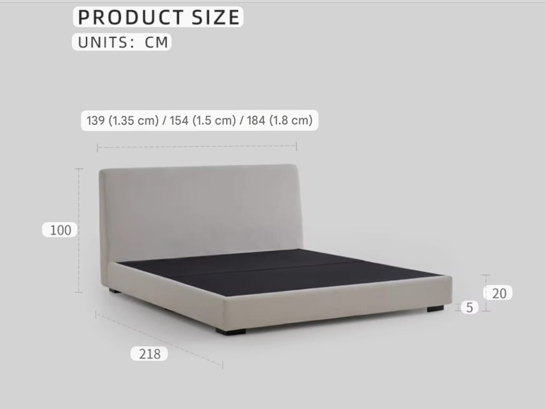 Soft Aesthetic Modern Designer Unique Chinese Style Clear Bed