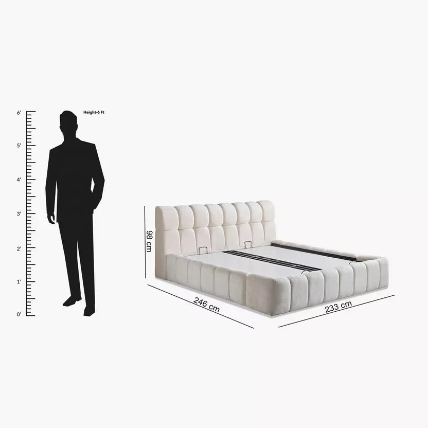 Modern Minimalist Upholstered Bed Frame.