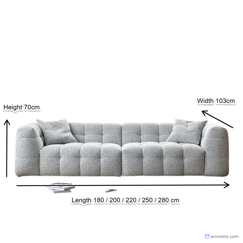 Tufted Armchair Sofa Daybed Nordic For Living Room.