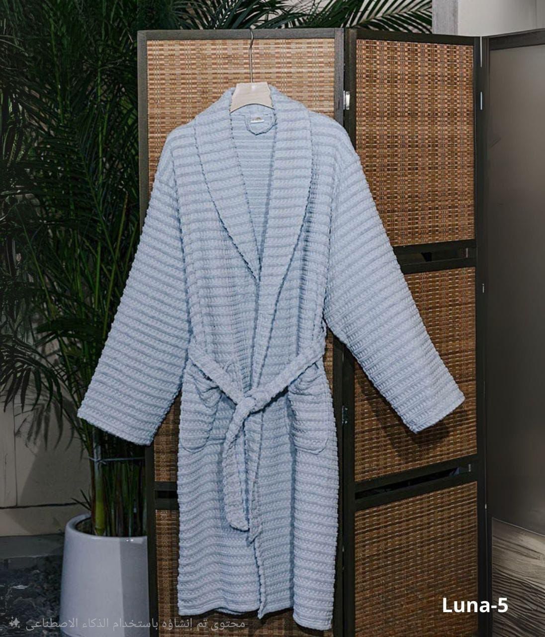 100% Cotton Breathable Bathrobe.
