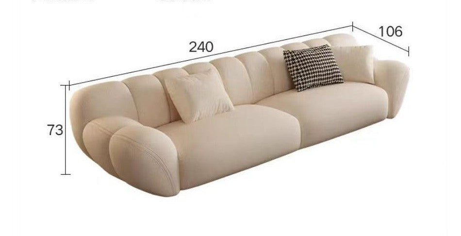 Living room Sofa, Floral Design Puffy Couch.