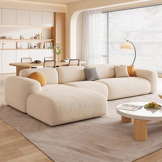 Living room Modular Sectional Sofa L-Shape Design.
