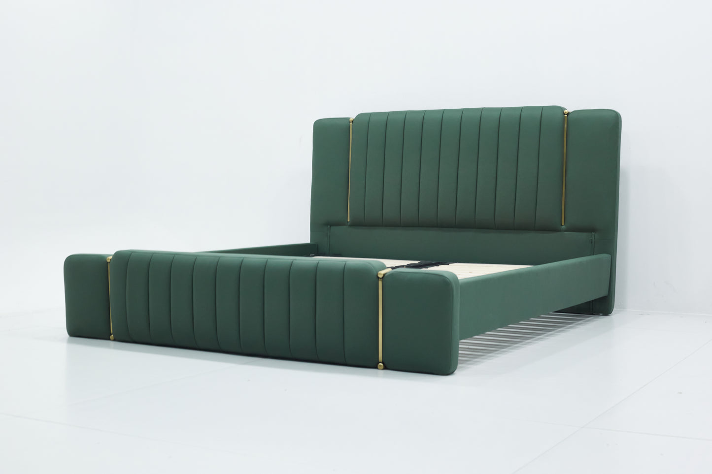 upholstered queen bed frame