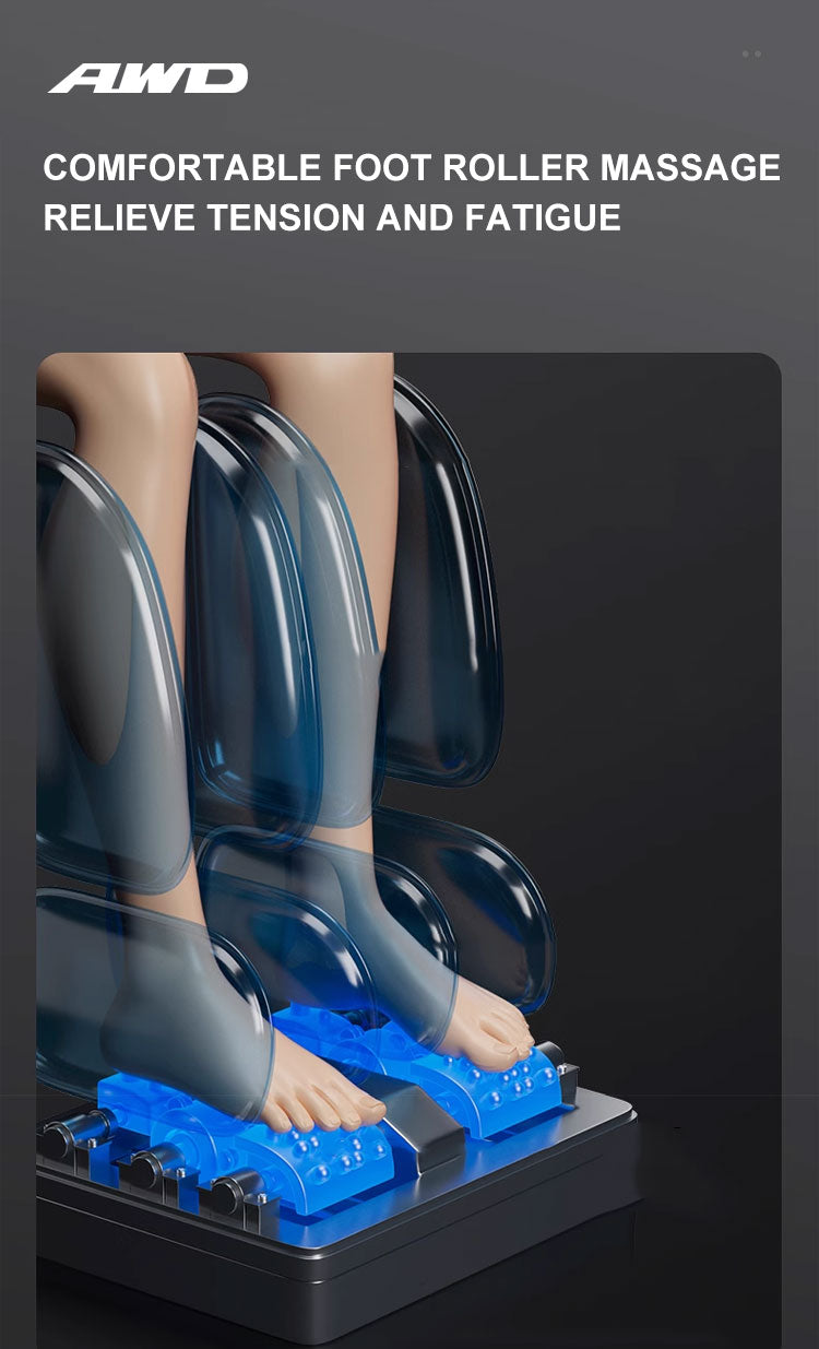 4D Massage Chair with SL-Track Technology, 18 kinds of Auto Programs - Dark Gray.