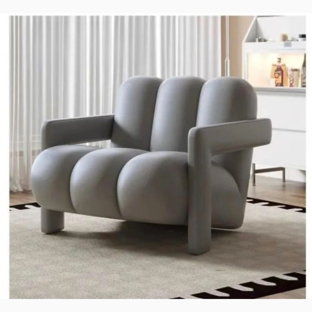 Modern Cloud-Inspired Accent Armchair.