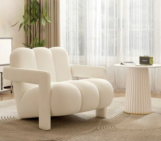 Modern Cloud-Inspired Accent Armchair.