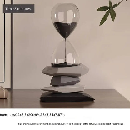 Minimalist Hourglass Timer Decorative Statue.