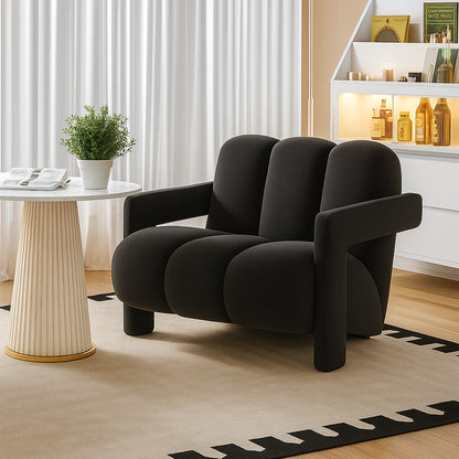 Modern Cloud-Inspired Accent Armchair.