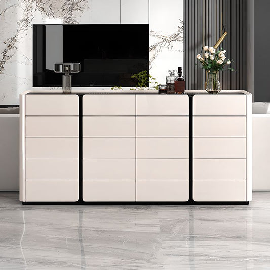 Shoe Storage Cabinet, White Wooden Shoe Rack with Tempered Glass Top.