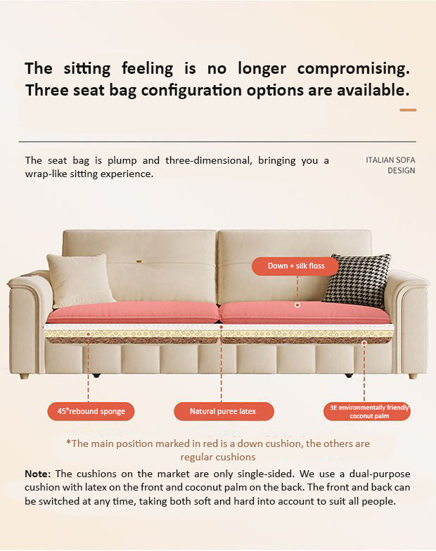 Sofa Bed, Pull-out Sofa Come Bed with Storage Box Side Pockets USB Port.