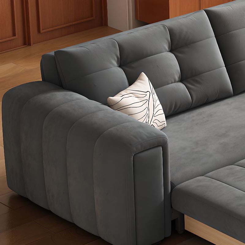 Pull-Out Sofa Bed, Convertible Sleeper Couch with Storage Box.