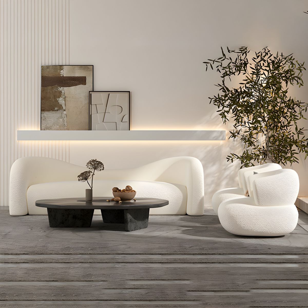 Contemporary Tuxedo Sofa with Armrest For Living room.