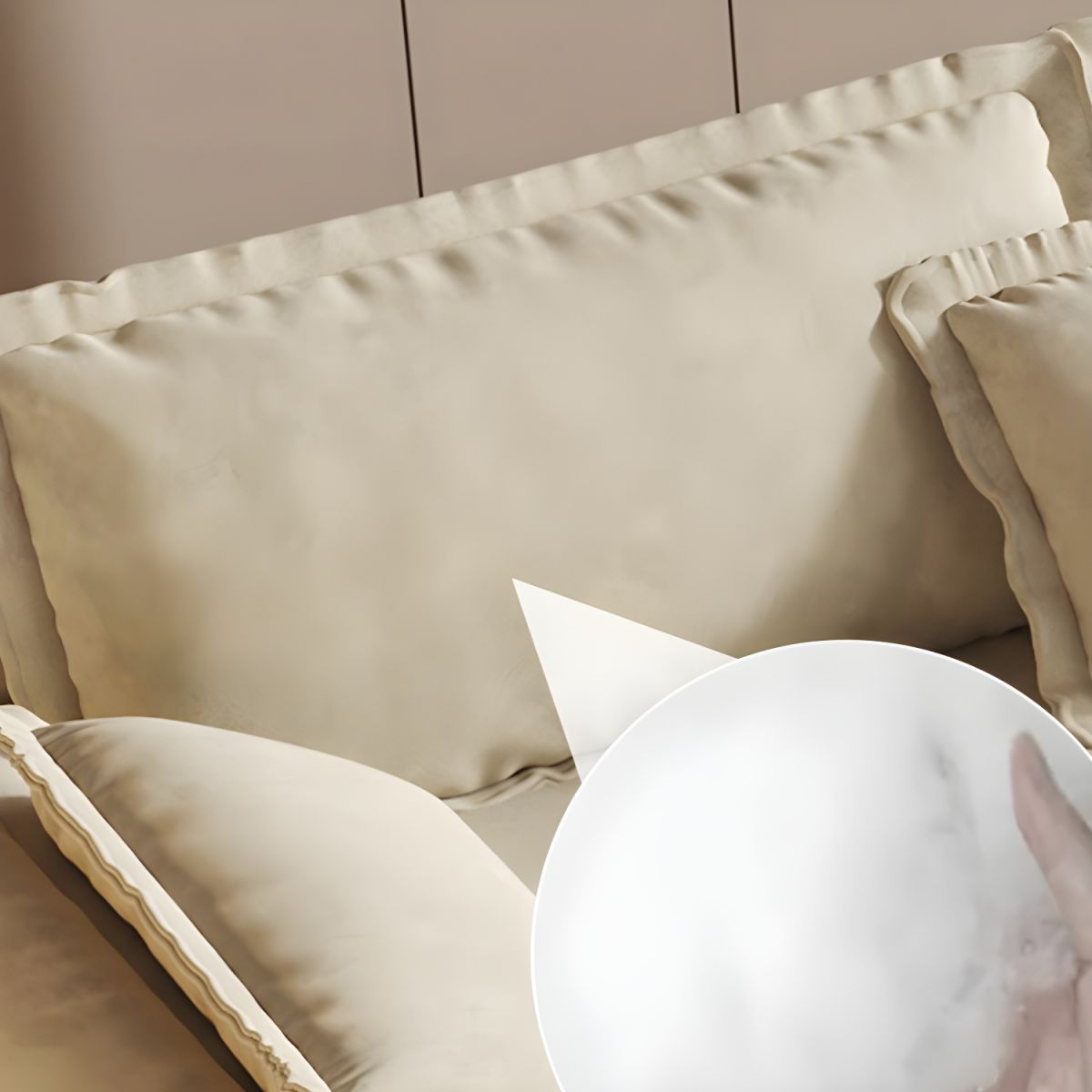 Elegant Wide Comfy Couch.