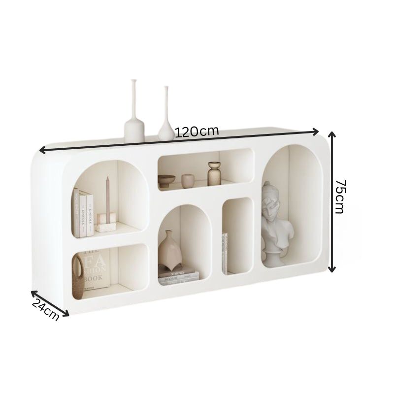 Freestanding Bookcase Rack, Modern Decoration Sideboard Bookshelf.