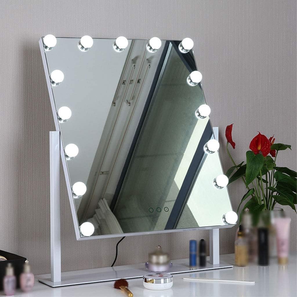 Hollywood Vanity Mirror with Dimmable LED Bulbs.