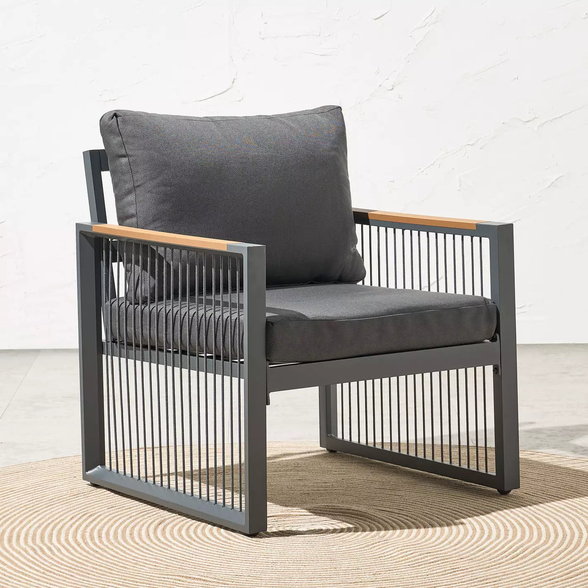 4-Seater Outdoor Lounge Sofa Set with Table