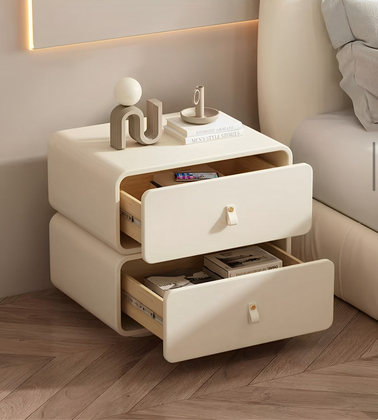 white nightstand