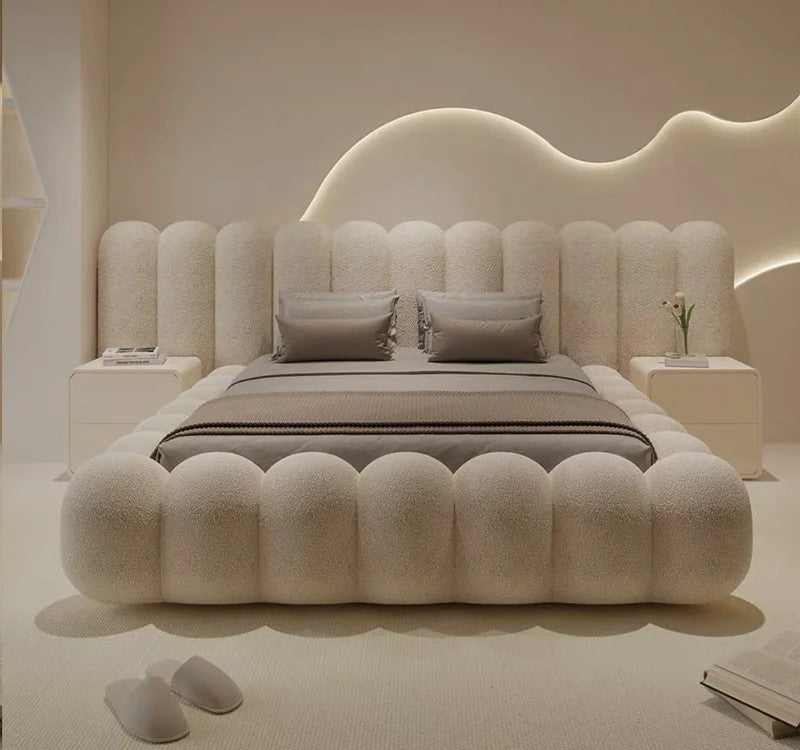Modern Upholstered Cloud Bed.