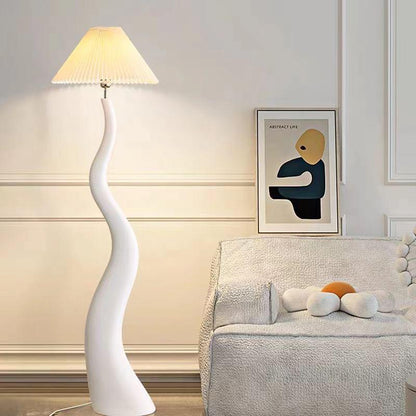 Twisted Pleated Floor Lamp