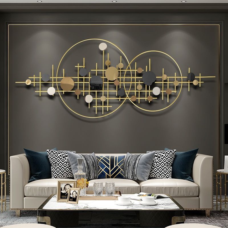 3D Unique Decorative Metal Gold Wall Hanging Art Piece