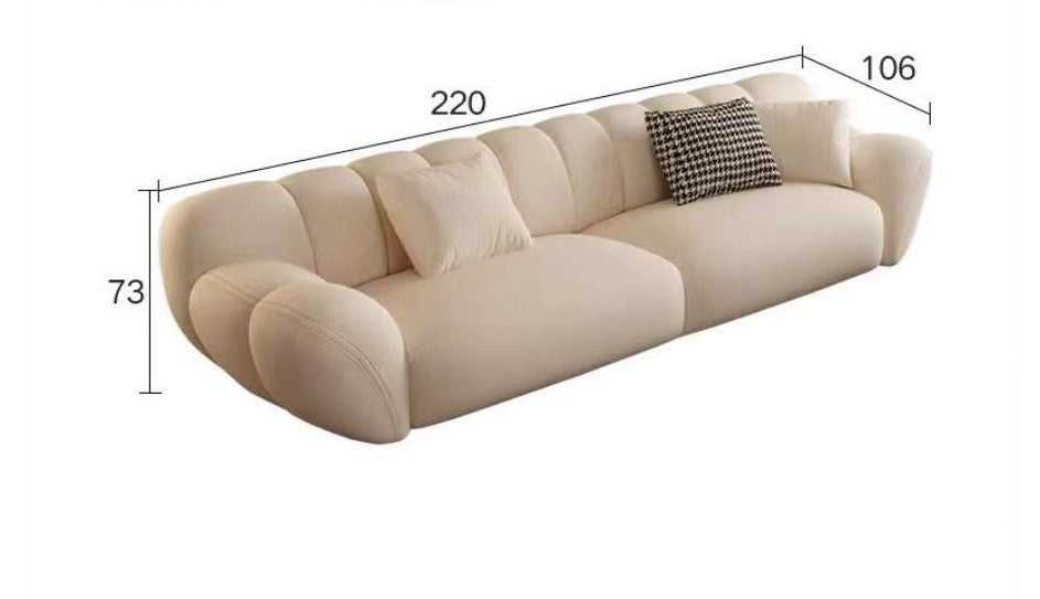 Living room Sofa, Floral Design Puffy Couch.