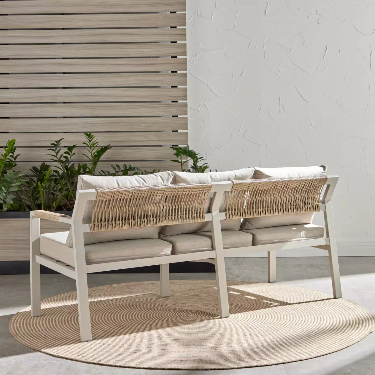 5-Seater Outdoor Lounge Set with Table
