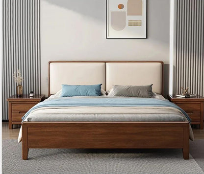 wooden bed