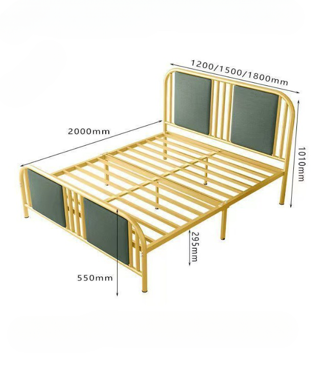 Double steel bed deals frame