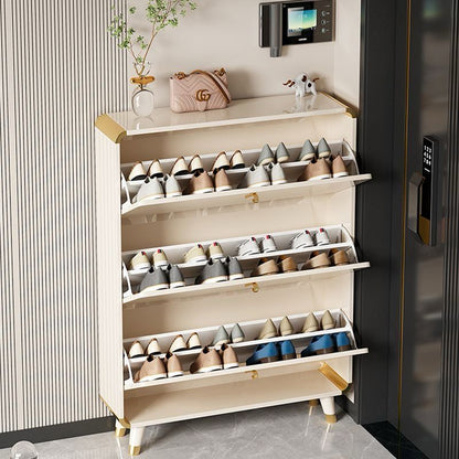 Shoe Cabinet, Shoe Storage Rack Double Layer Tipping.