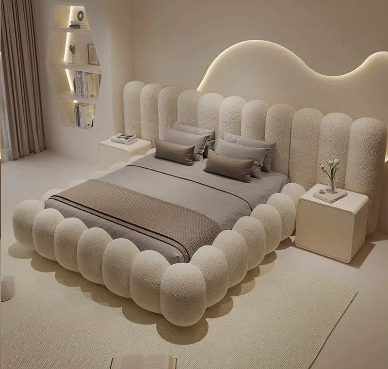 Modern Upholstered Cloud Bed.