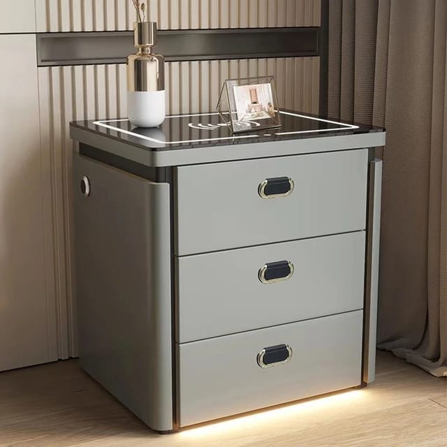 gray smart bedside