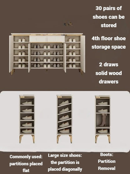 Wooden Shoe Storage Cabinet