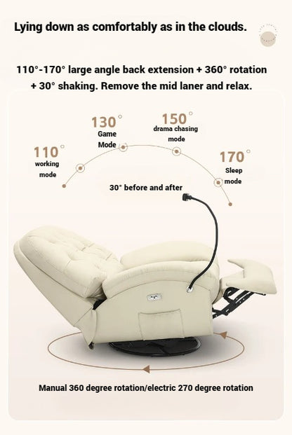 Electric Swivel Recliner Multifunctional Rocking Lazy Chair